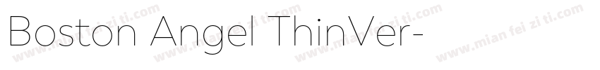 Boston Angel ThinVer字体转换